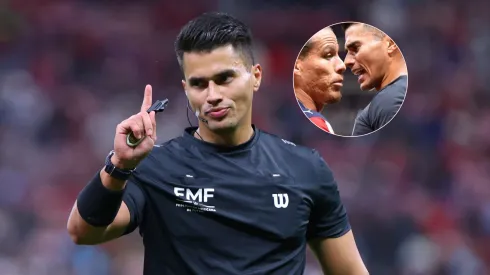 El tenso cruce de Fernando González y Guillermo Pacheco.
