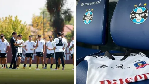 Colo Colo completa sus trabajos en las instalaciones de Gremio.
