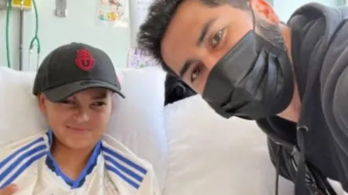 Johnny Herrera visitó al pequeño Aníbal Ortiz