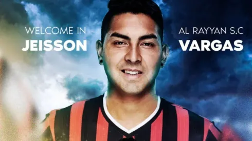 Jeisson Vargas fue presentado en su nuevo club en Qatar