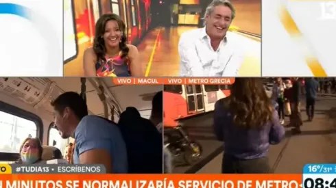 Señora que iba en la micro pone en aprietos a Priscila Vargas y a José Luis Reppening