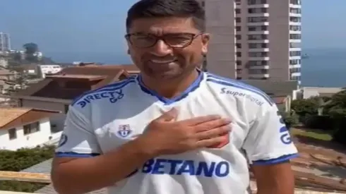 David Pizarro festejó el triunfo de la U como un hincha más
