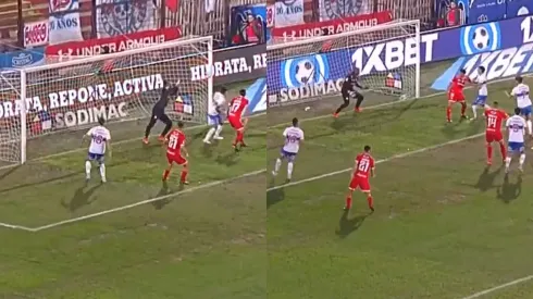 Omar Carabalí tuvo una destacada participación en igualdad de Unión La Calera frente a la UC (Foto: TNT Sports)
