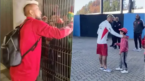 Arturo Vidal recibe todo el cariño en el Biobío en pleno mercado de pases 
