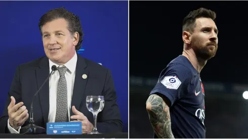 Alejandro Domínguez le dice a Messi que venga a jugar la Copa Libertadores
