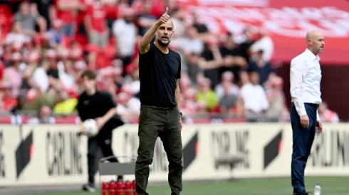 Pep Guardiola ya tiene su mente metida en la final de la Champions League. 
