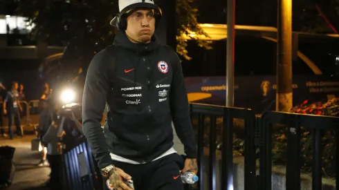 Nicolás Castillo comparte una foto apoyando a Boca Juniors con la camistea de Bruno Valdez (Foto: Photosport)
