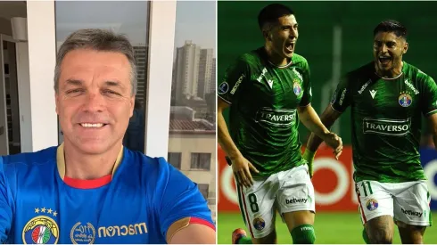 Zunino mostró toda su alegría tras el gran triunfo de Audax que le permitió alcanzar la segunda ronda de la Copa Sudamericana. 
