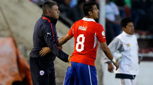 Histórico de Colo Colo se ilusiona con juntar a Claudio Borghi y Arturo Vidal en Colo Colo (Foto: Photosport)
