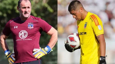 Claudio Arbiza le entrega un consejo a Brayan Cortés (Foto: Colo Colo | Photosport)
