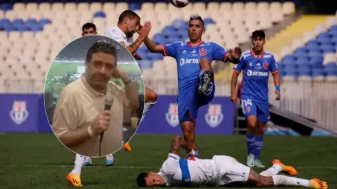 Locutor de la U y las particularidades de un partido reanudado.