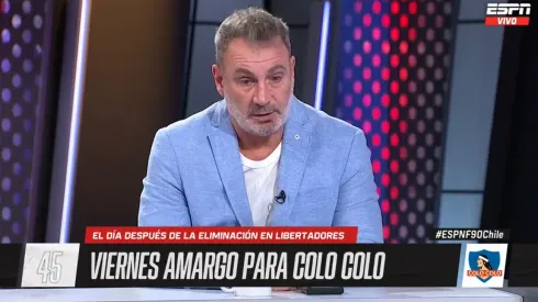 Marcelo Barticciotto pide mea culpa en Colo Colo (Foto: ESPN)
