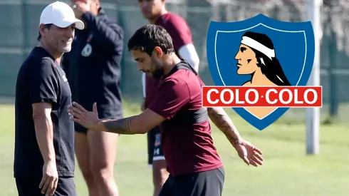 Jorge Valdivia le consulta a Mario Salas por Damián Pizarro (Foto: Photosport)
