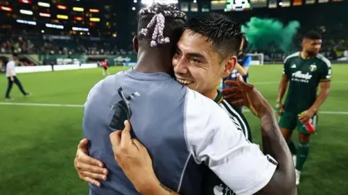 Felipe Mora se mostró emocionado tras volver al gol (Foto: TimbersFC, Twitter)
