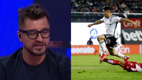 Nico Peric no quedó feliz con Damián Pizarro en Colo Colo.
