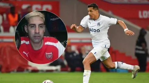 LILLE, FRANCE – MAY 20: Alexis Sanchez of Olympique de Marseille  in action during the French Ligue 1 soccer match between Lille OSC (LOSC) and Olympique de Marseille (OM) at Stade Pierre Mauroy on May 20, 2023 in Villeneuve-d'Ascq, near Lille, France. (Photo by Christian Liewig – Corbis/Corbis via Getty Images)
