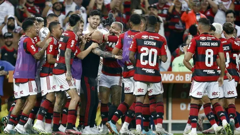 Jorge Sampaoli y su divertido momento con sus jugadores en el Flamengo
