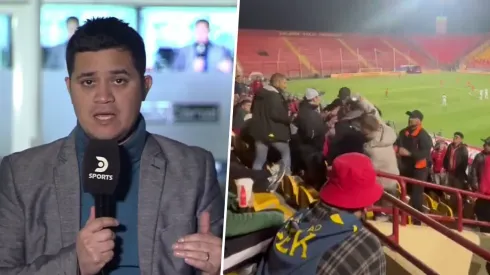 El comunicador relató cobardes agresiones por parte de algunos hinchas.
