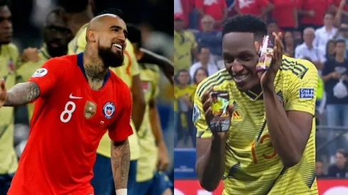 Arturo Vidal se refiere a la celebración de Yerry Mina ante Chile en la Copa América 2019.
