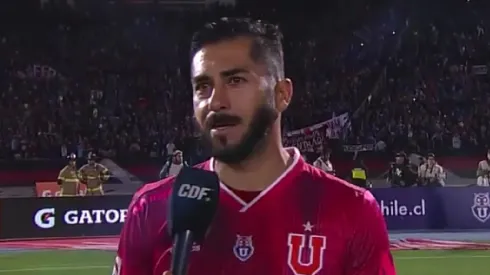 Herrera y su recordada emoción con la camiseta de la U.

