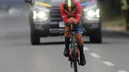 La ciclista nacional le dio la cuarta medalla al Team Chile en los Juegos Panamericanos Santiago 2023. (Foto: Aton)
