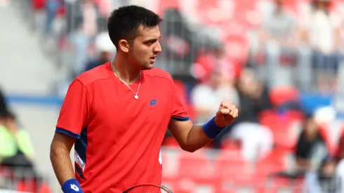 Tomás Barrios va por la clasificación a la final del singles en los Juegos Panamericanos de Santiago 2023 (Foto: Santiago 2023 / Photosport)
