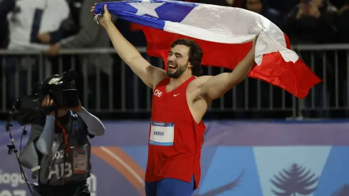 Lucas Nervi se queda con el oro en el lanzamiento del disco (Foto de Andres Pina/Santiago 2023 via Photosport).
