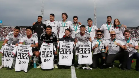César Fuentes fue parte del homenaje de Colo Colo a los medallistas panamericanos. (Foto: Colo Colo)
