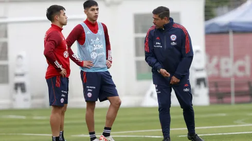 Nicolás Córdova tuvo su primer entrenamiento al mando de la Selección Chilena. (Foto: Carlos Parra – Comunicaciones FFCh)
