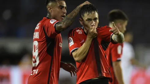 Cristián Zavala anotó en el triunfo de Colo Colo sobre Liverpool. (Foto: Dante Fernández/Focouy/Photosport)
