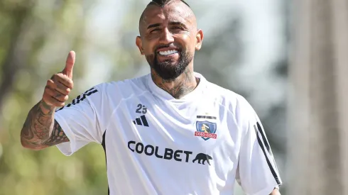 Arturo Vidal tuvo su primer entrenamiento en su regreso a Colo Colo. (Foto: Colo Colo)
