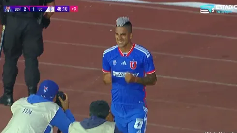 Leandro Fernández anotó un golazo para la Universidad de Chile (Foto: TNT Sports)
