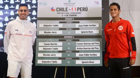 Alejandro Tabilo se medirá ante Juan Pablo Varillas en el primer partido de la serie entre Chile y Perú (Foto: Photosport)
