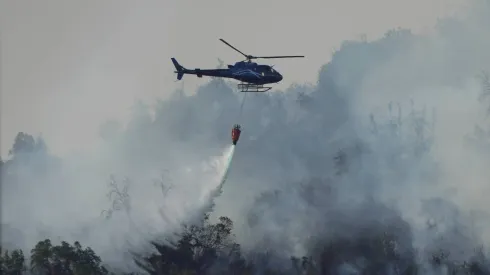 La región de Valparaíso sufre con los incendios forestales.