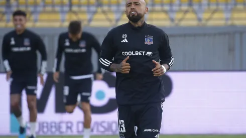 Arturo Vidal sería titular en Colo Colo para la Supercopa. (Foto: Sebastián Cisternas/Photosport)
