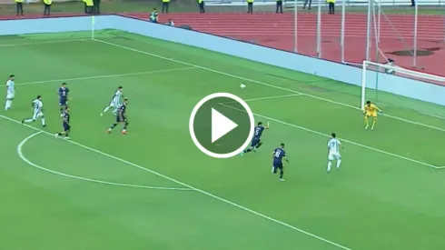 El delantero argentino anotó su primer gol ante Paraguay
