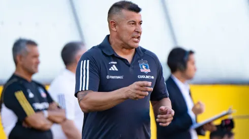 El entrenador de Colo Colo habló tras la victoria ante Unión Española. (Foto: Guillermo Salazar)
