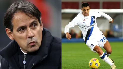 Simone Inzaghi alaba a Alexis Sánchez por su buen partido ante Lecce. (Foto: Getty)
