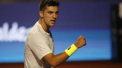 Tomás Barrios venció a Cristian Garin en el Chile Open. (Foto: Photosport)
