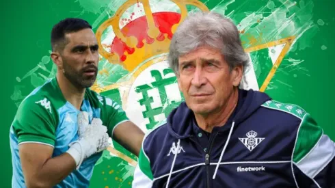 Claudio Bravo y Manuel Pellegrini, dos figuras del fútbol chileno que son clave para el conjunto español.
