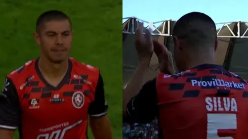 En su regreso al fútbol profesional, Silva fue aplaudido por todo un estadio.