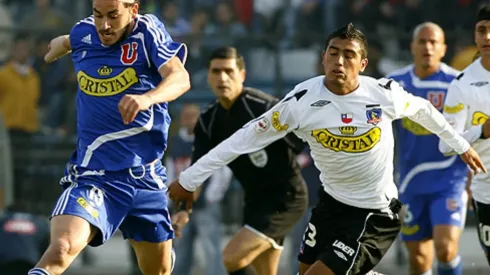 Mauricio Pinilla y Arturo Vidal tuvieron un caliente cruce en el Superclásico del 2007.
