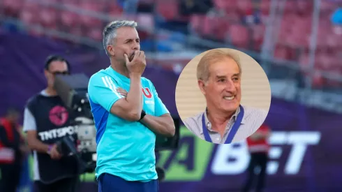 Miguel Ángel 'Loco' Gamboa le sugiere a Álvarez qué corregir en el Superclásico.
