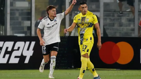 Leonardo Gil abrió el marcador en el Colo Colo vs Sportivo Trinidense. (Foto: Dragomir Yankovic/Photosport)
