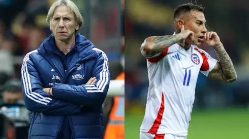 Ricardo Gareca elogia a Eduardo Vargas. (Foto: Photosport)
