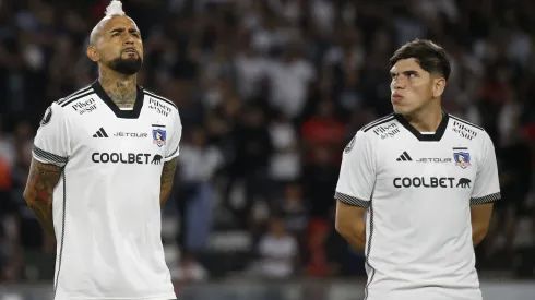 Arturo Vidal y Carlos Palacios son las dos grandes figuras del Colo Colo 2024. (Foto: Dragomir Yankovic/Photosport)
