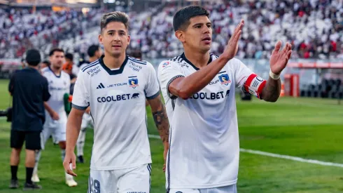 Esteban Pavez y Guillermo Paiva son de la partido en Colo Colo ante Everton. (Foto: Guille Salazar)
