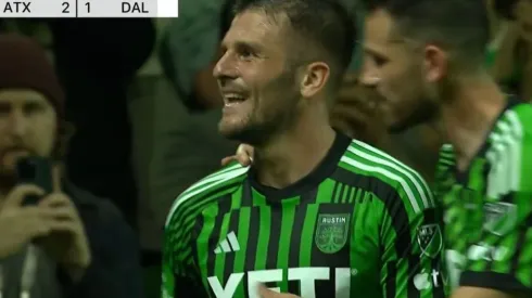 Diego Rubio le dio el triunfo a Austin FC sobre FC Dallas en la MLS. (Foto: Captura)

