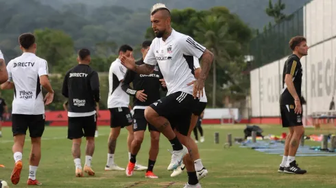 Arturo Vidal lidera a Colo Colo en Río de Janeiro. (Foto: Colo Colo)
