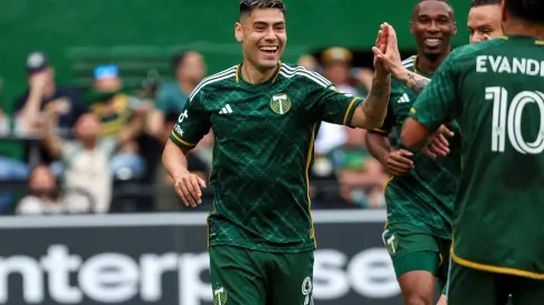 Felipe Mora anotó su tercer gol de esta temporada en la MLS. (Foto: @TimbersFC)
